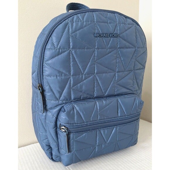 New Michael Kors Winnie Medium Backpack Quilted Nylon Dark Chambray - Picture 6 of 6